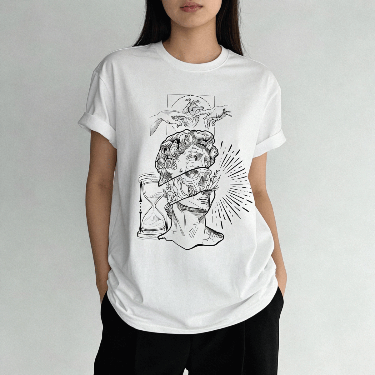 Estampado de Camisetas - CAMISETA DTF CUELLO REDONDO ESTAMPADO DOBLECARTA
