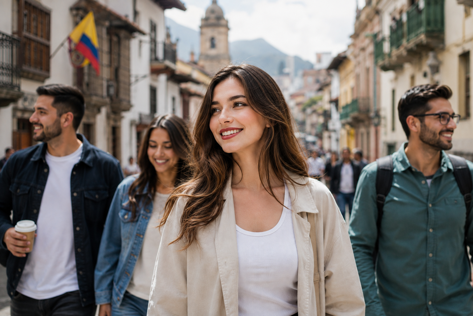 Clientes de AUROS en Bogotá disfrutando beneficios, campañas y novedades de la marca.