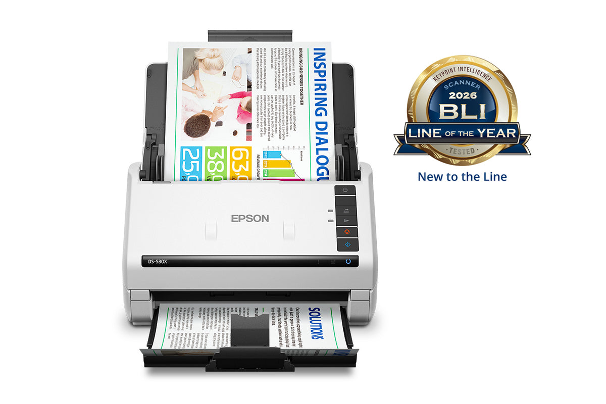 Escáner Epson DS-530X de alta velocidad con documentos