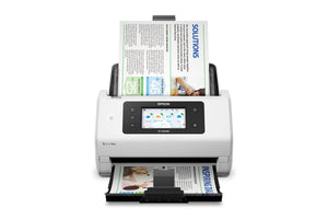 Escáner inalámbrico Epson DS-800WN con bandeja y documento