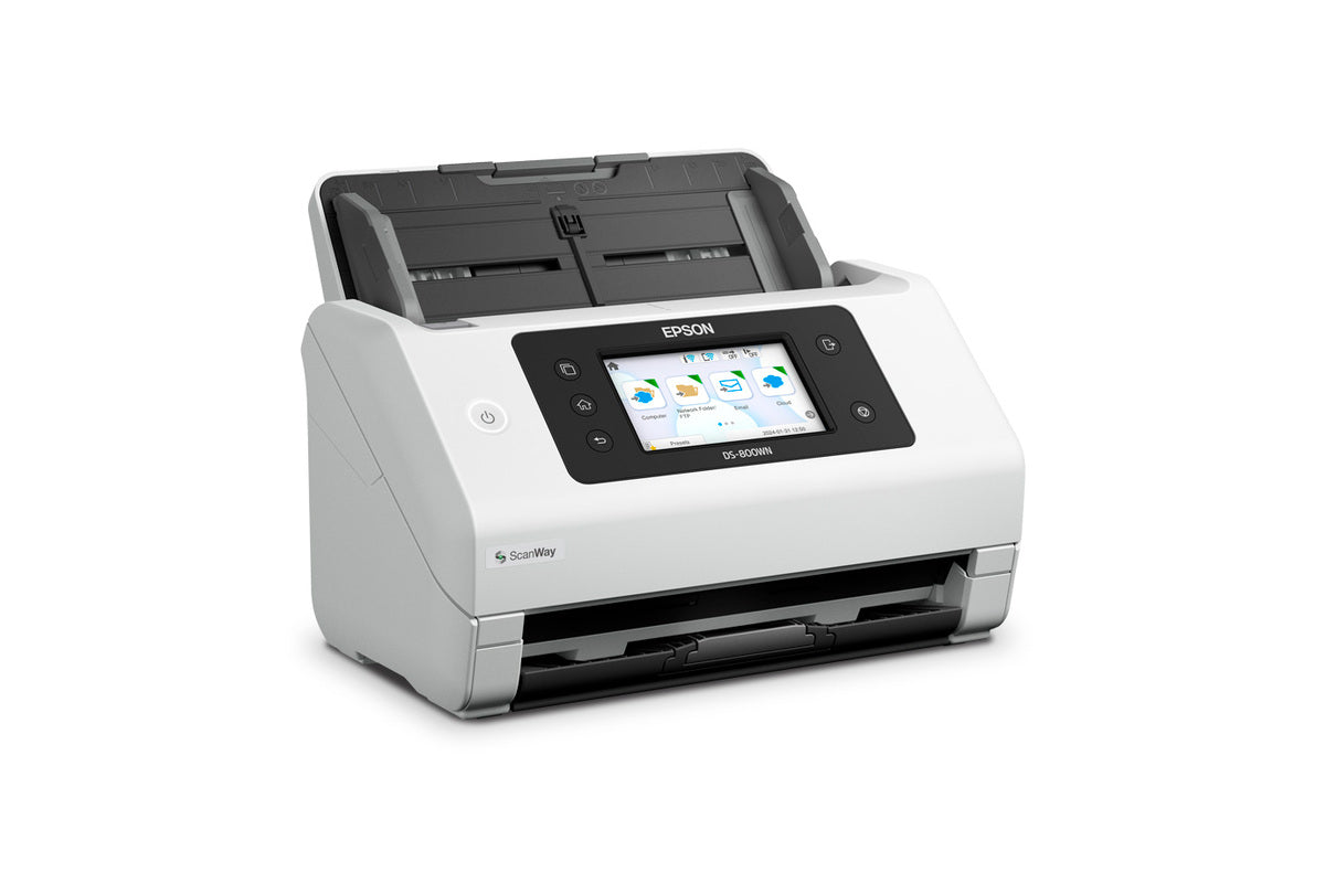Vista lateral derecha del escáner inalámbrico Epson DS-800WN
