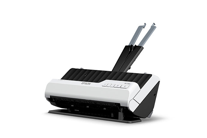 Detalle de la guía de papel del escáner compacto Epson DS-C330
