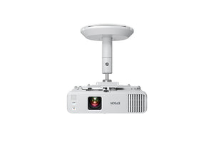 Proyector Epson PowerLite L210W instalado en soporte de techo visto de frente