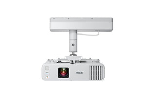 Vista frontal del Epson PowerLite L210W con cubierta de soporte de montaje