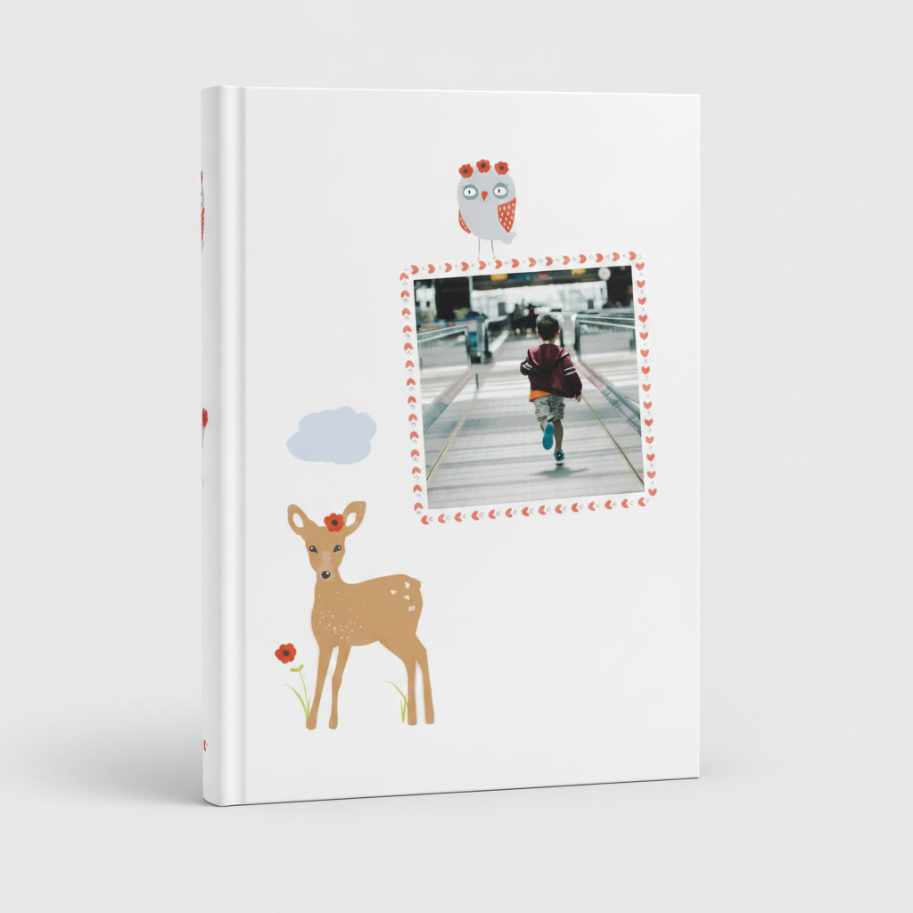 Portada del fotolibro Nuestra Canción de Cuna personalizado para bebés | AUROS