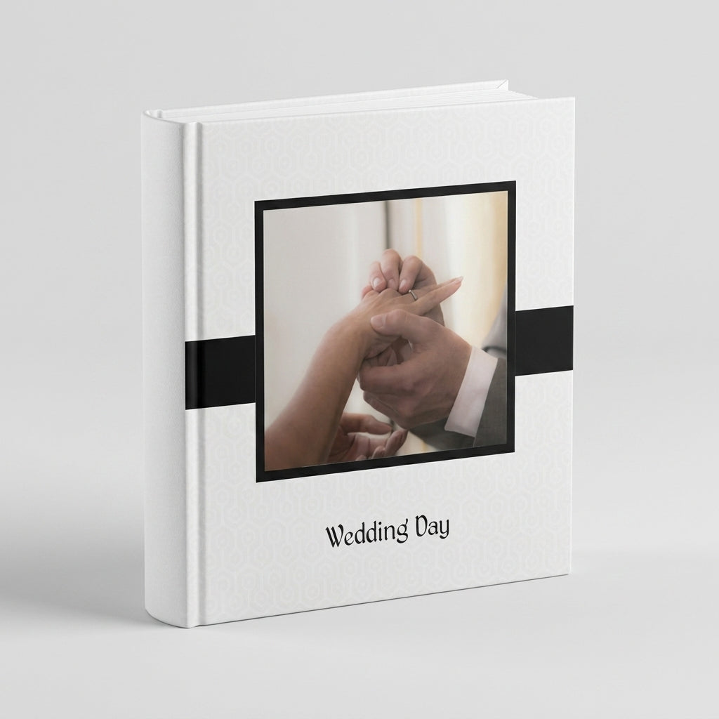 Portada del fotolibro Día de Bodas personalizado para matrimonio | AUROS