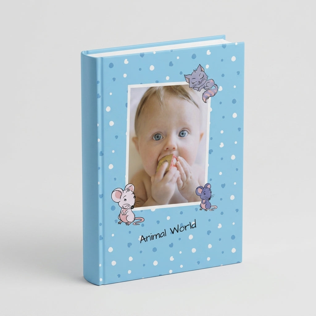 Portada del fotolibro Mundo Animal personalizado para bebés | AUROS