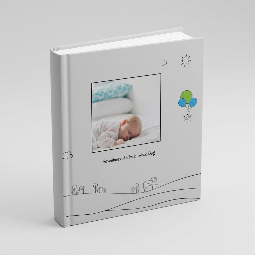 Portada del fotolibro Las Aventuras del Perro Cucú personalizado para niños | AUROS