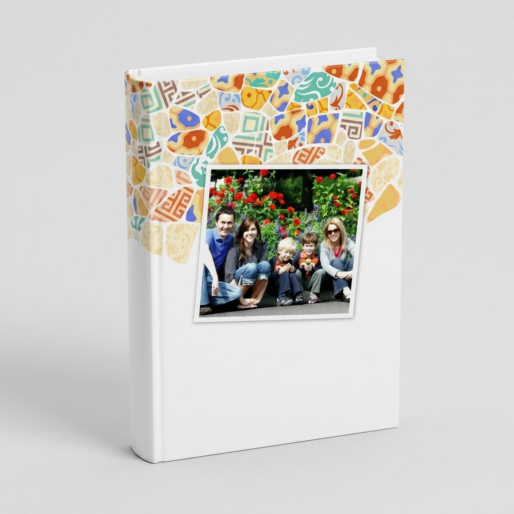 Portada del fotolibro Mosaico Soleado personalizado para amigos | AUROS