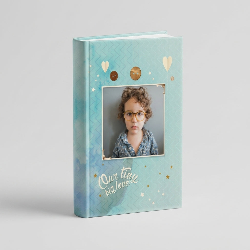 Portada del fotolibro Niño Grande personalizado para crecimiento | AUROS