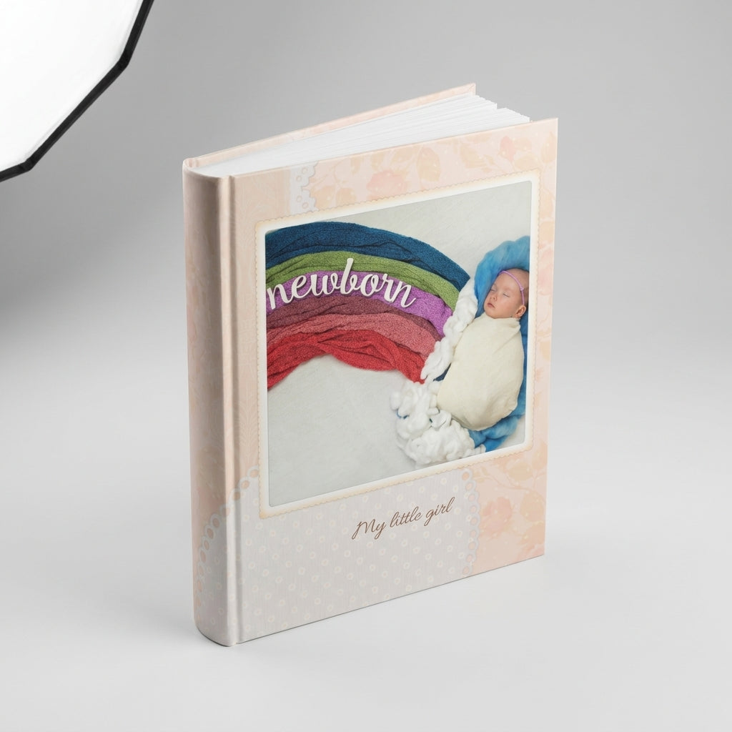 Portada del fotolibro Bordado personalizado para recién nacidos | AUROS
