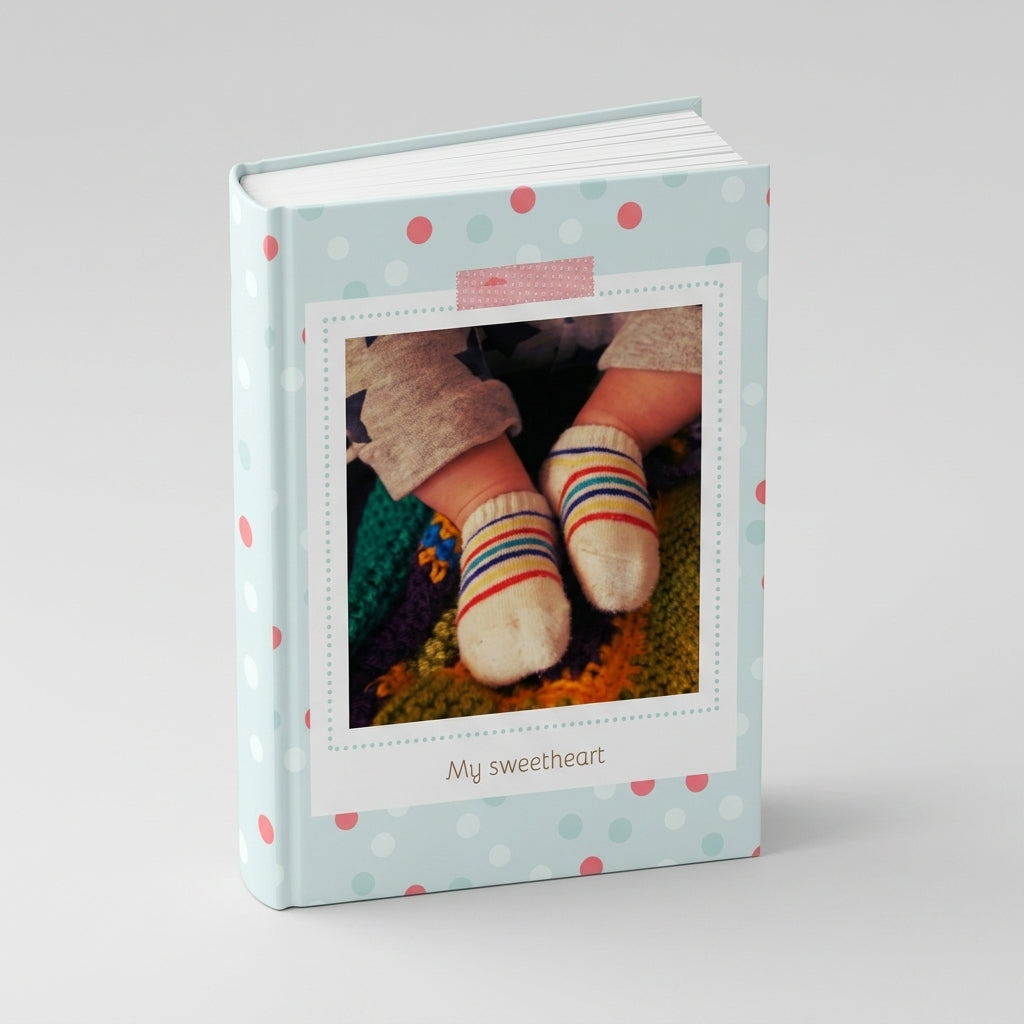 Portada del fotolibro Menta personalizado para bebés | AUROS