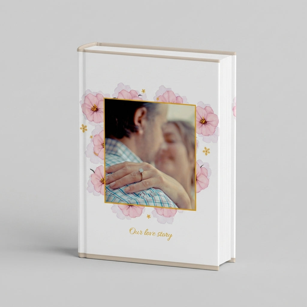 Portada del fotolibro Malvaviscos de Primavera personalizado para maternidad | AUROS
