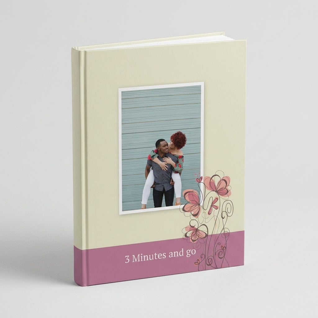 Portada del fotolibro 3 Minutos y Listo personalizado para recuerdos cotidianos | AUROS