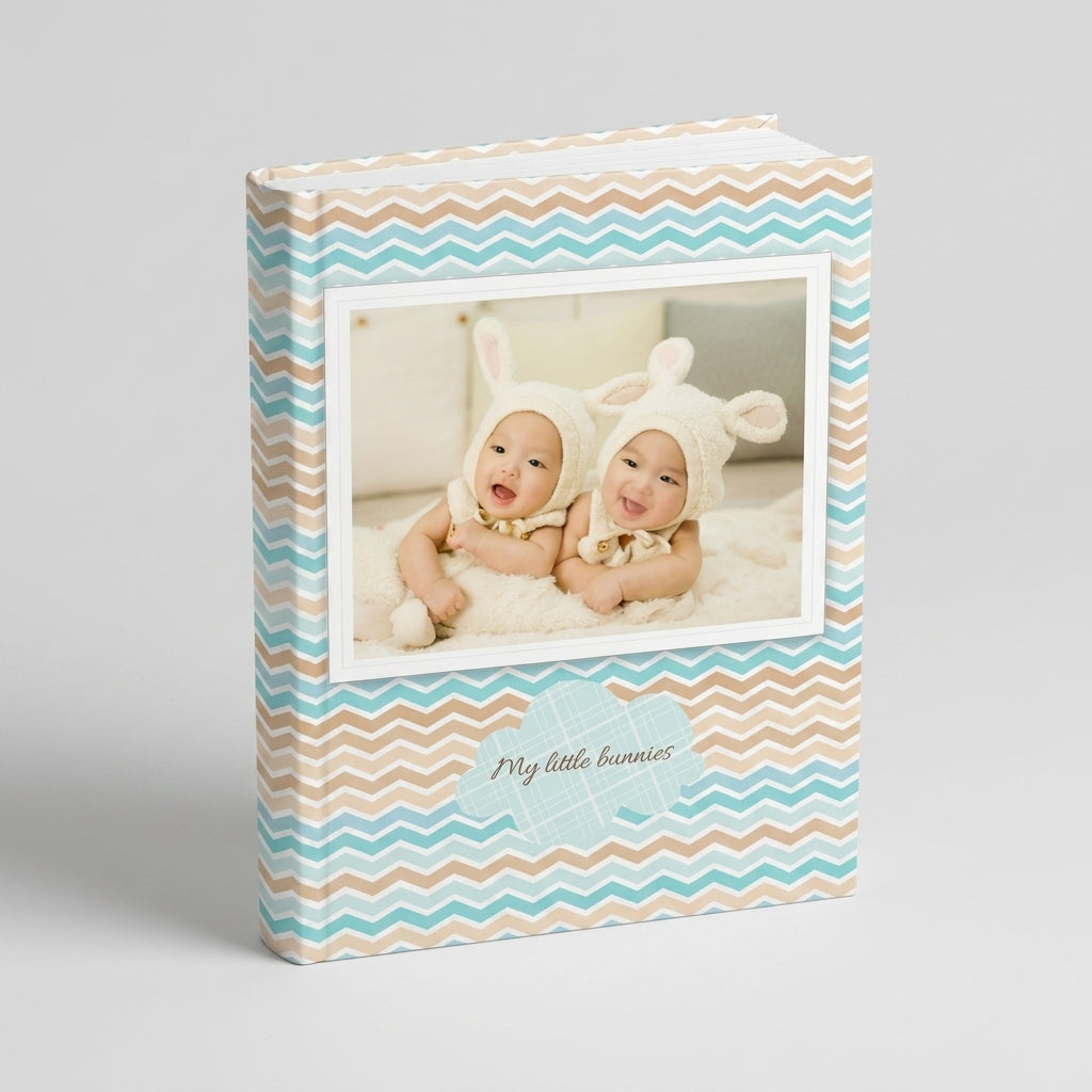 Portada del fotolibro Recorte de Papel personalizado para bebés | AUROS