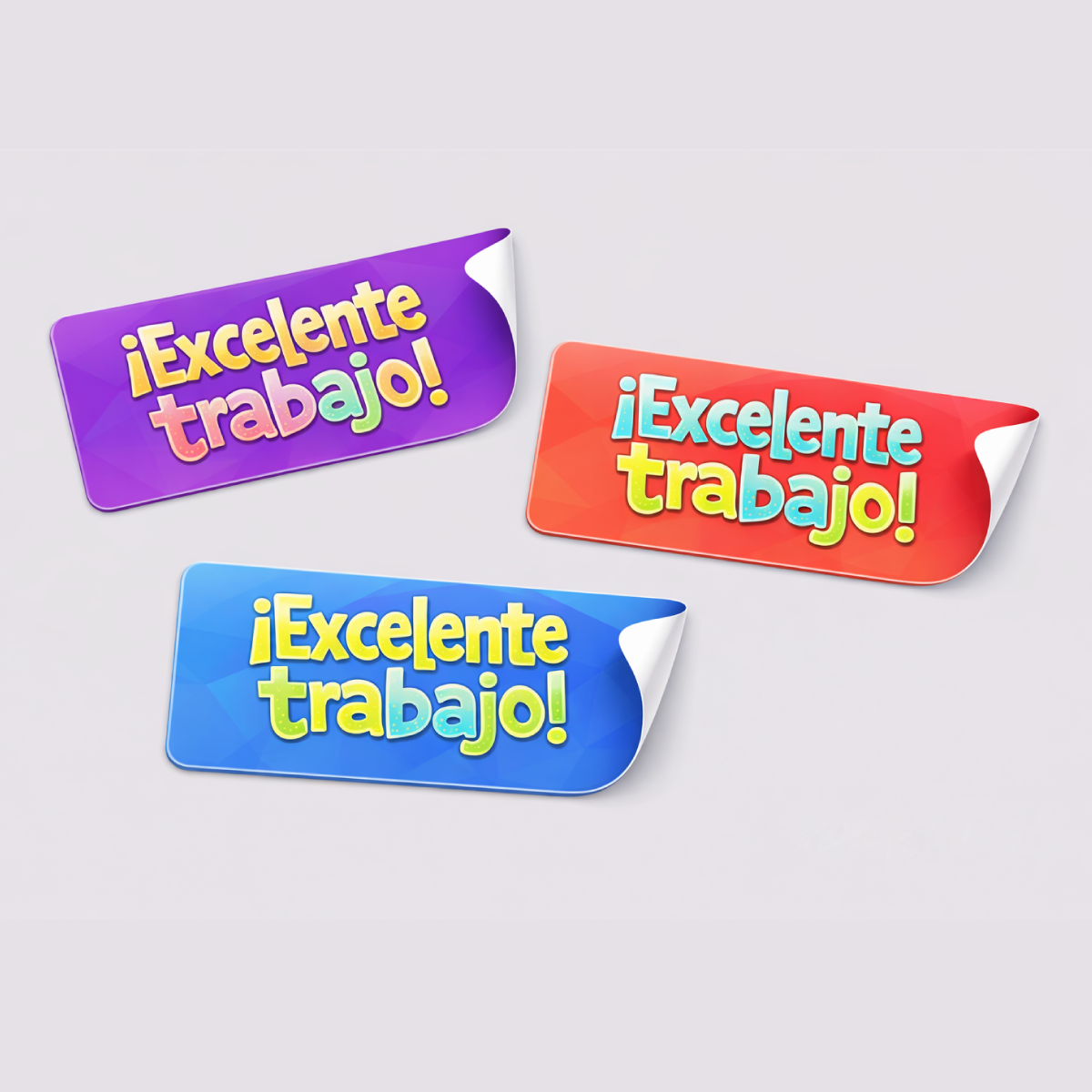 Impresión de Stickers / Autoadhesivos - Sticker rectangular bordes redondeados 8x3.5 cms